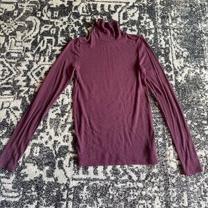 Aerie Plum Long Sleeve Turtleneck